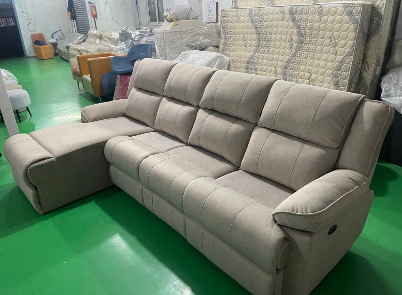 Large reclining sectional sofa